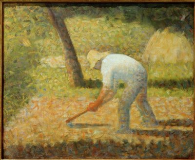 Boer met hak door Georges Seurat